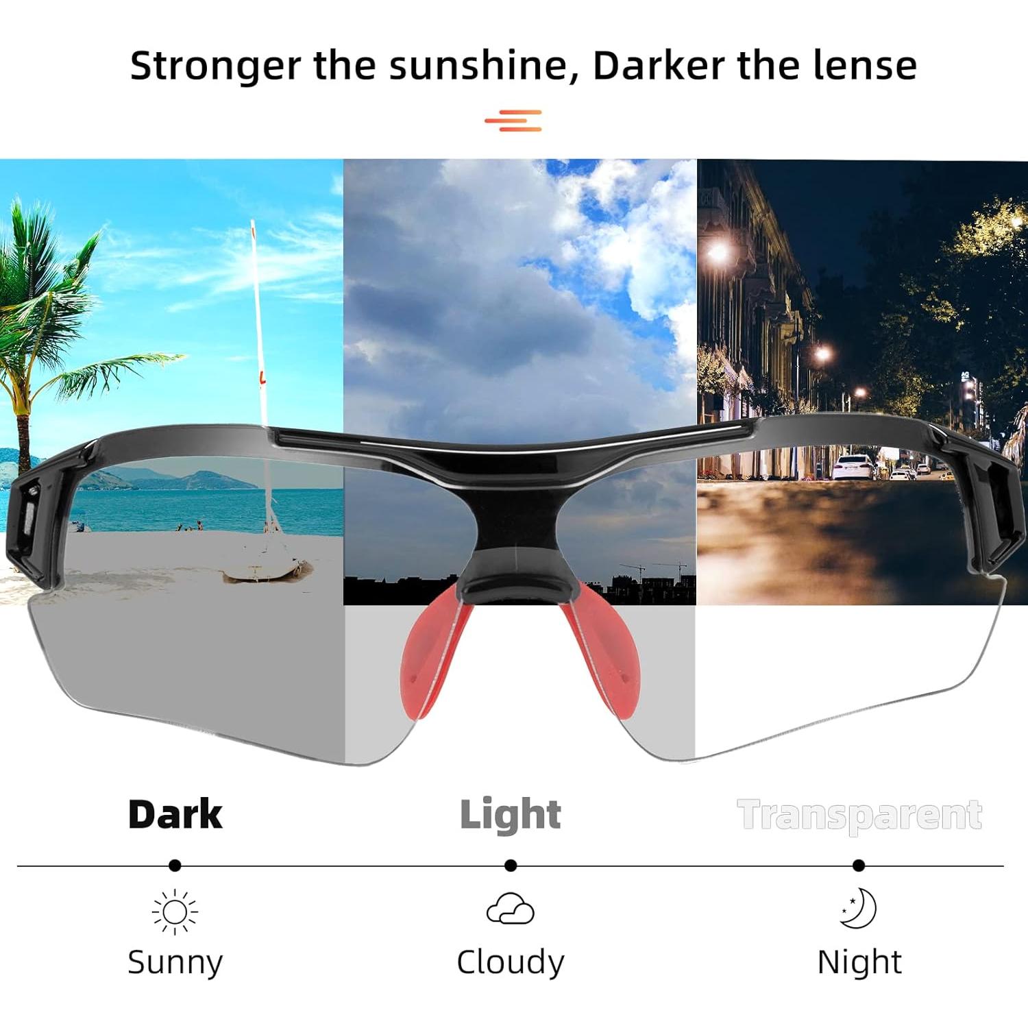 Gafas de sol fotocromáticas ROCKBROS unisex, UV protección