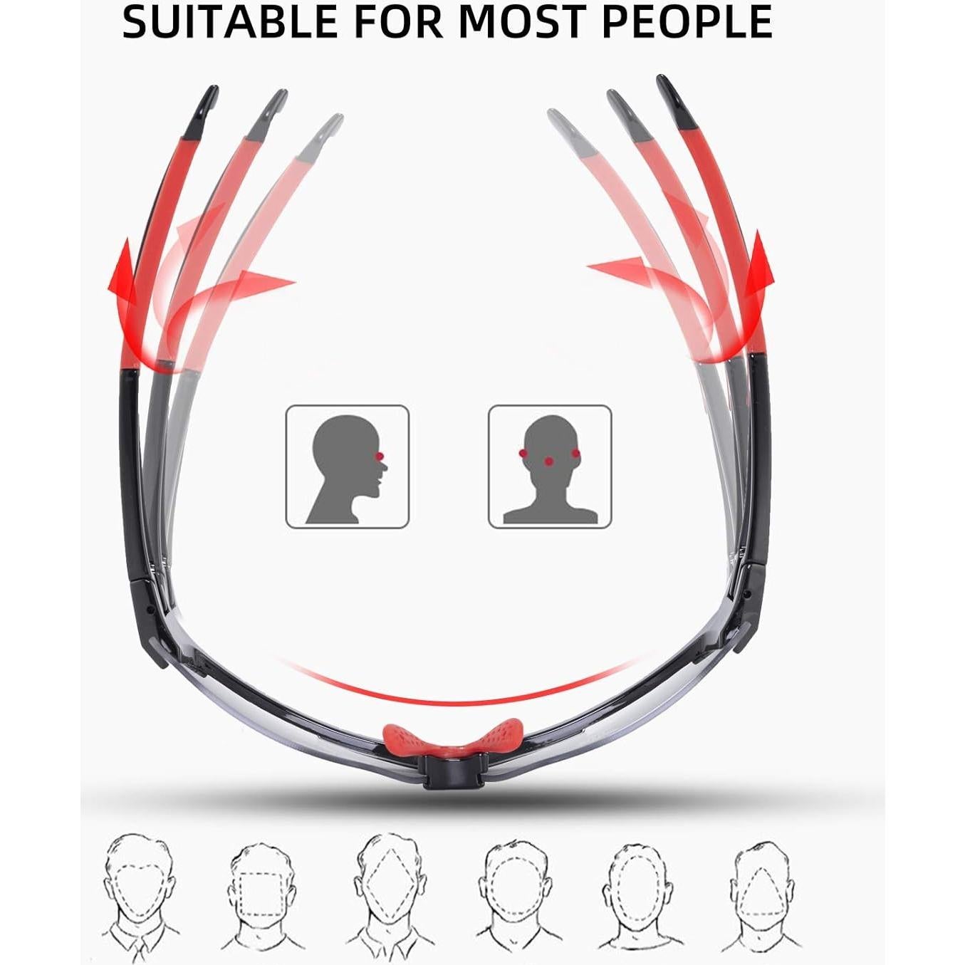 Gafas de sol fotocromáticas ROCKBROS unisex, UV protección