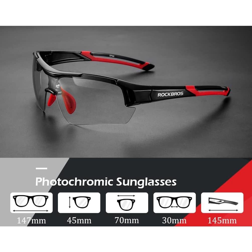 Gafas de sol fotocromáticas ROCKBROS unisex, UV protección