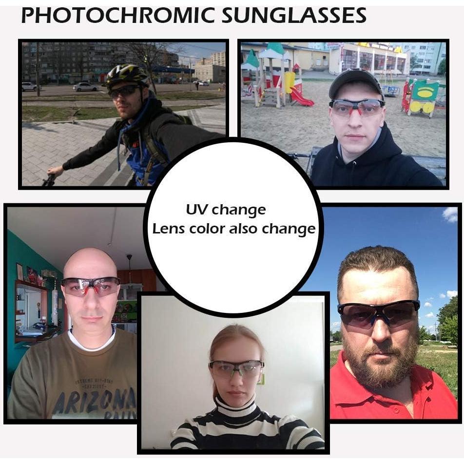 Gafas de sol fotocromáticas ROCKBROS unisex, UV protección