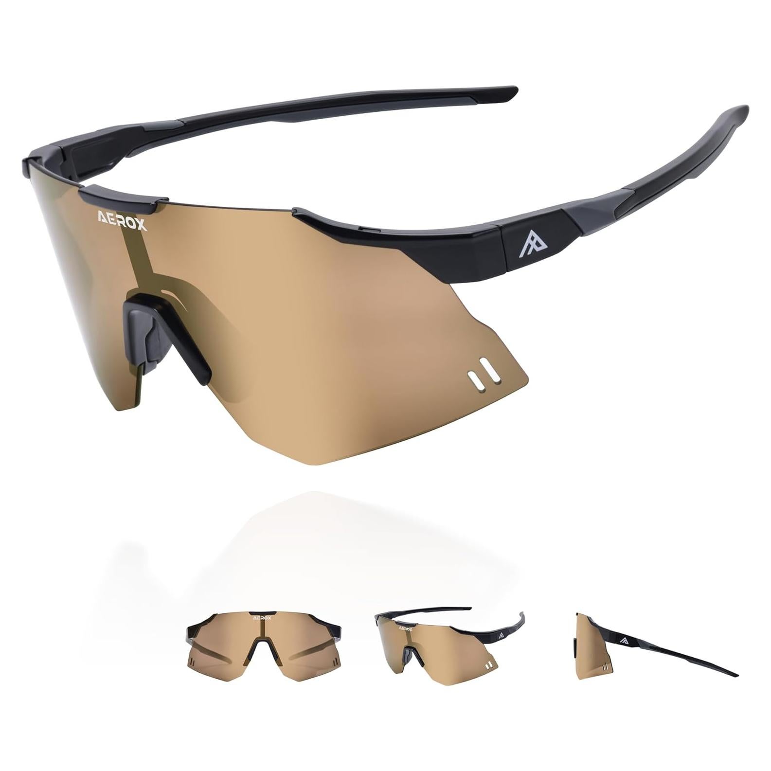 Gafas de sol AEROX deportivas UV400 para ciclismo y correr