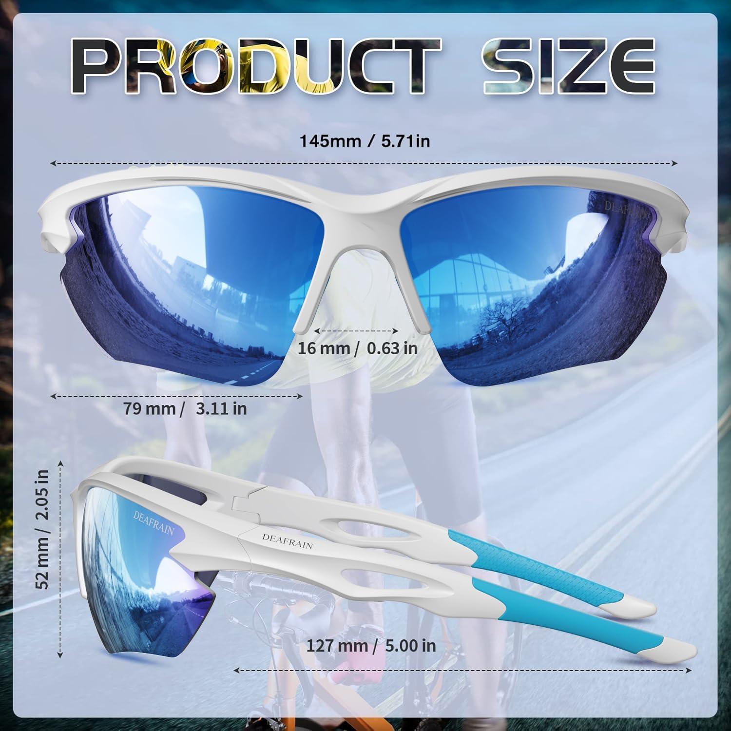 Gafas de sol deportivas DEAFRAIN Dfsg21b polarizadas UV400