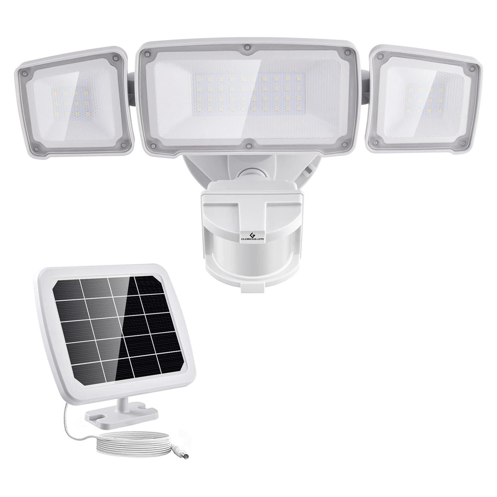 Luz Solar de Seguridad GLORIOUS-LITE 2400mAh LED IP65