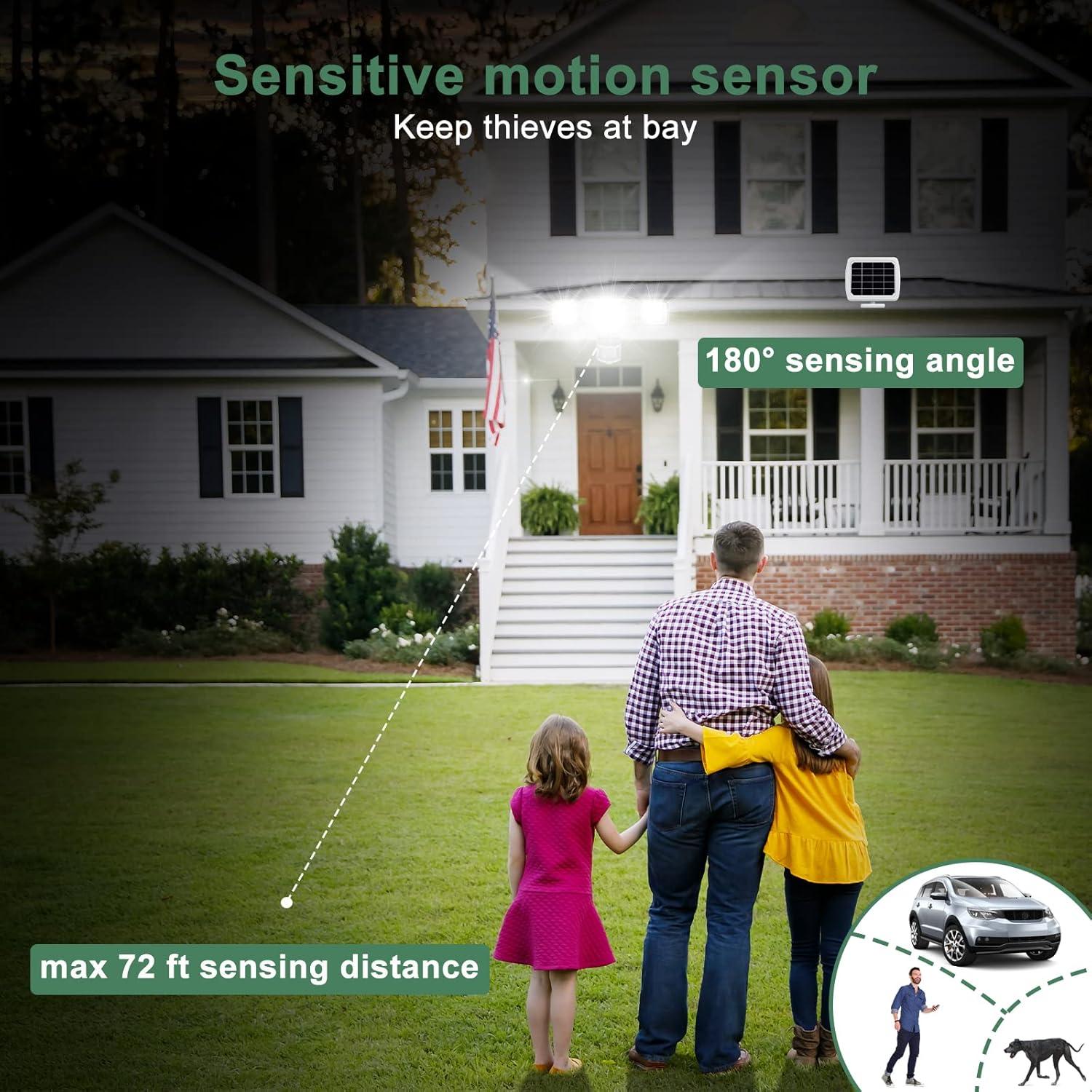 Luz Solar de Seguridad GLORIOUS-LITE 2400mAh LED IP65