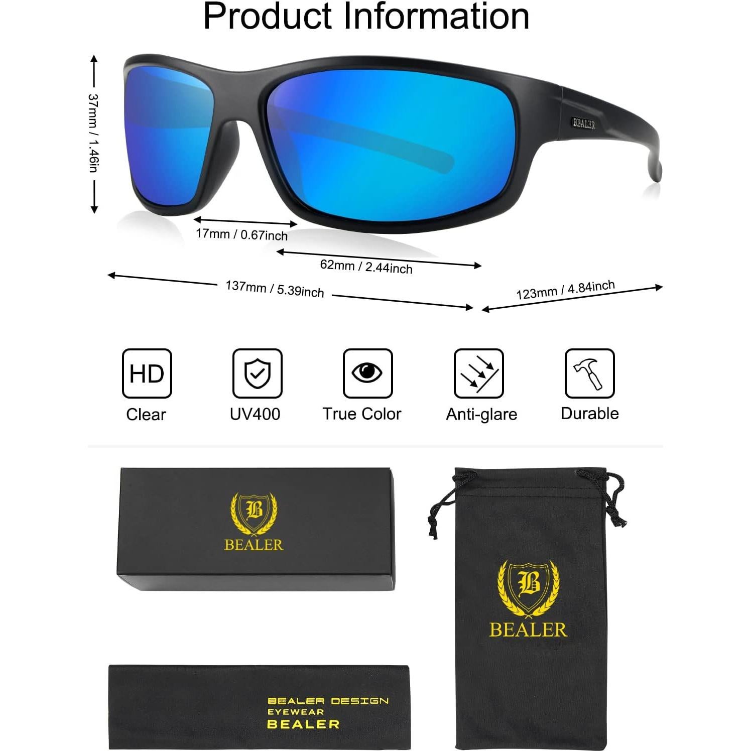 Gafas de sol deportivas BEALER polarizadas para hombres