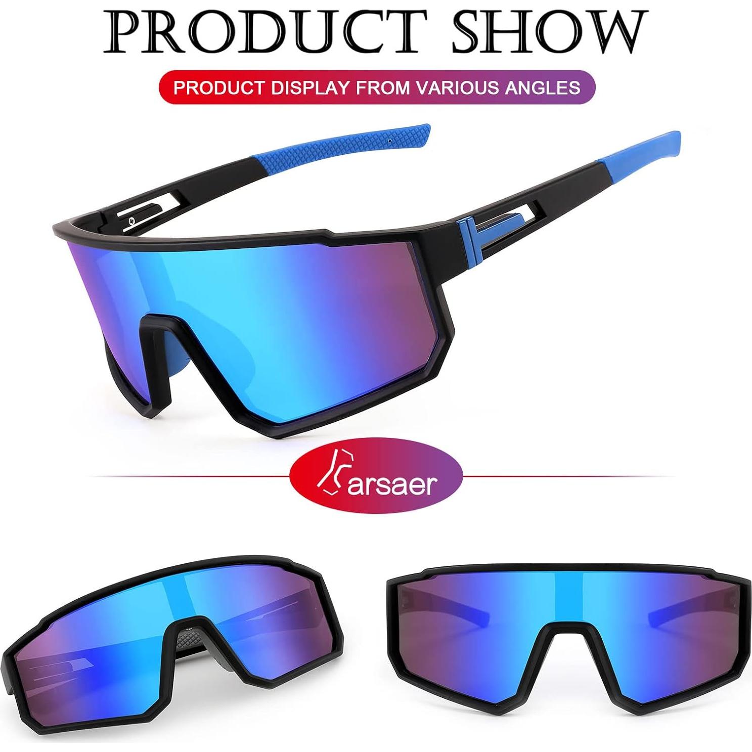 Gafas de Ciclismo Polarizadas Karsaer UV400 para Adultos