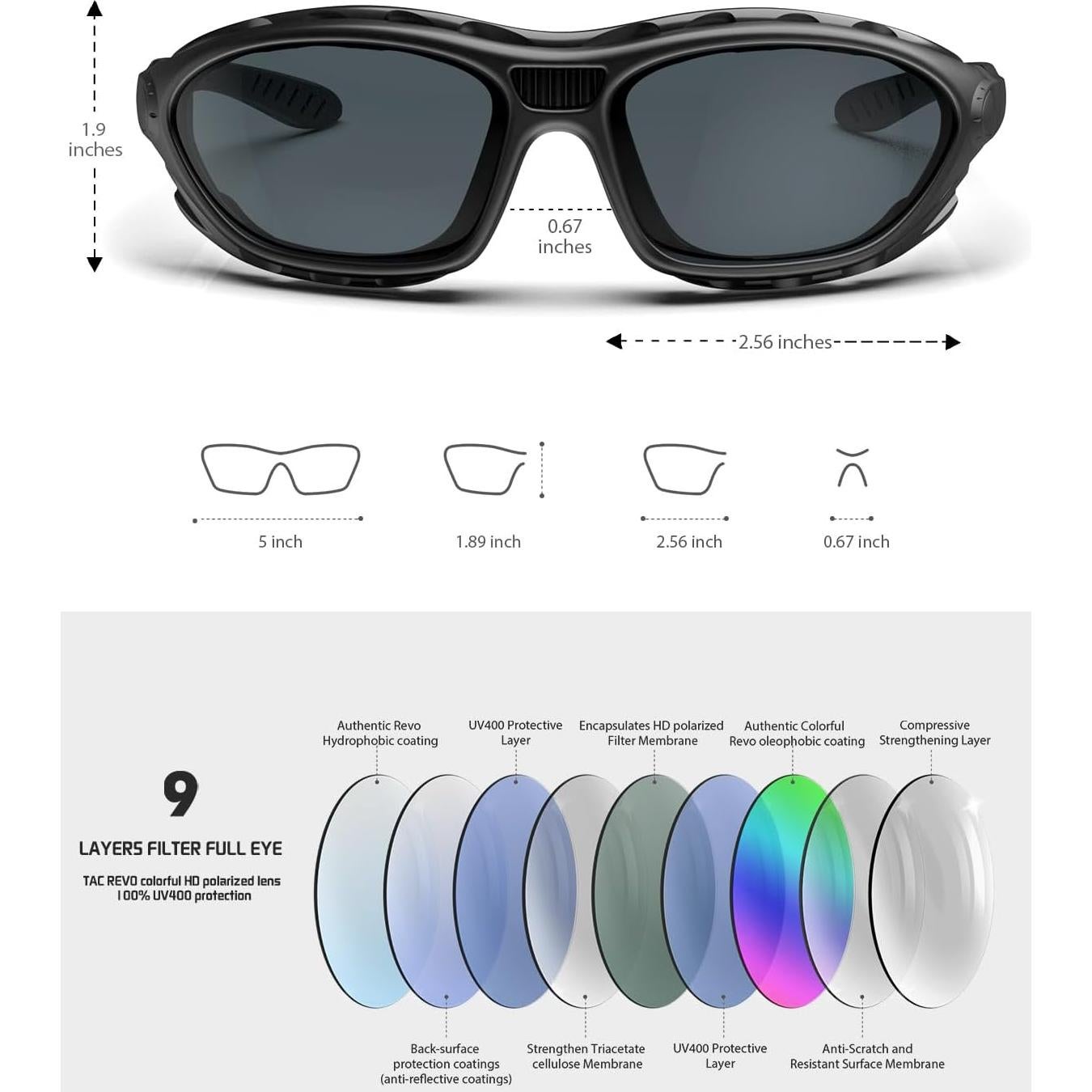 Gafas de Sol Polarizadas BEACOOL para Hombres y Mujeres