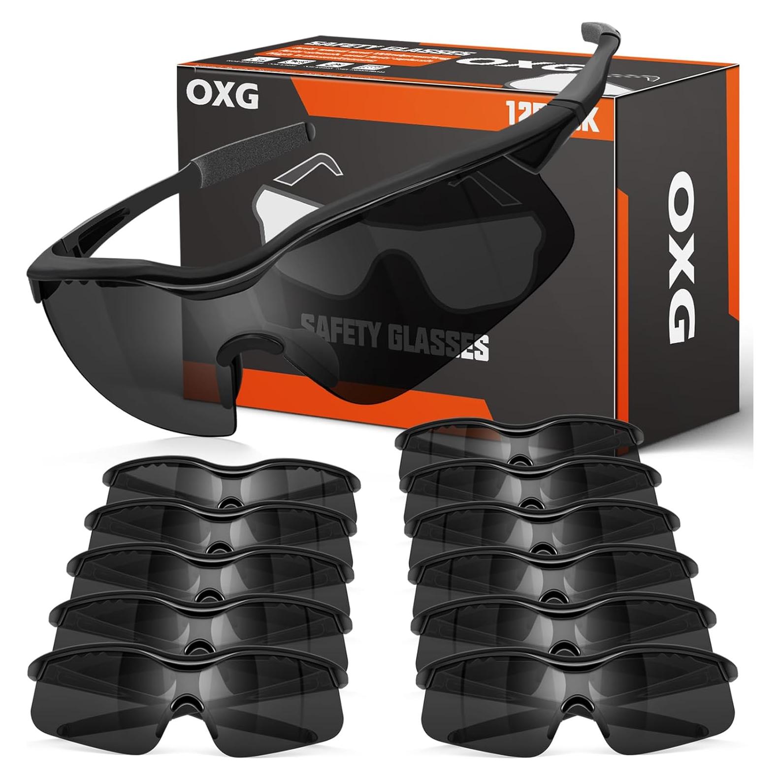Gafas de Seguridad OXG Paquete de 12 Unisex Resistentes UV