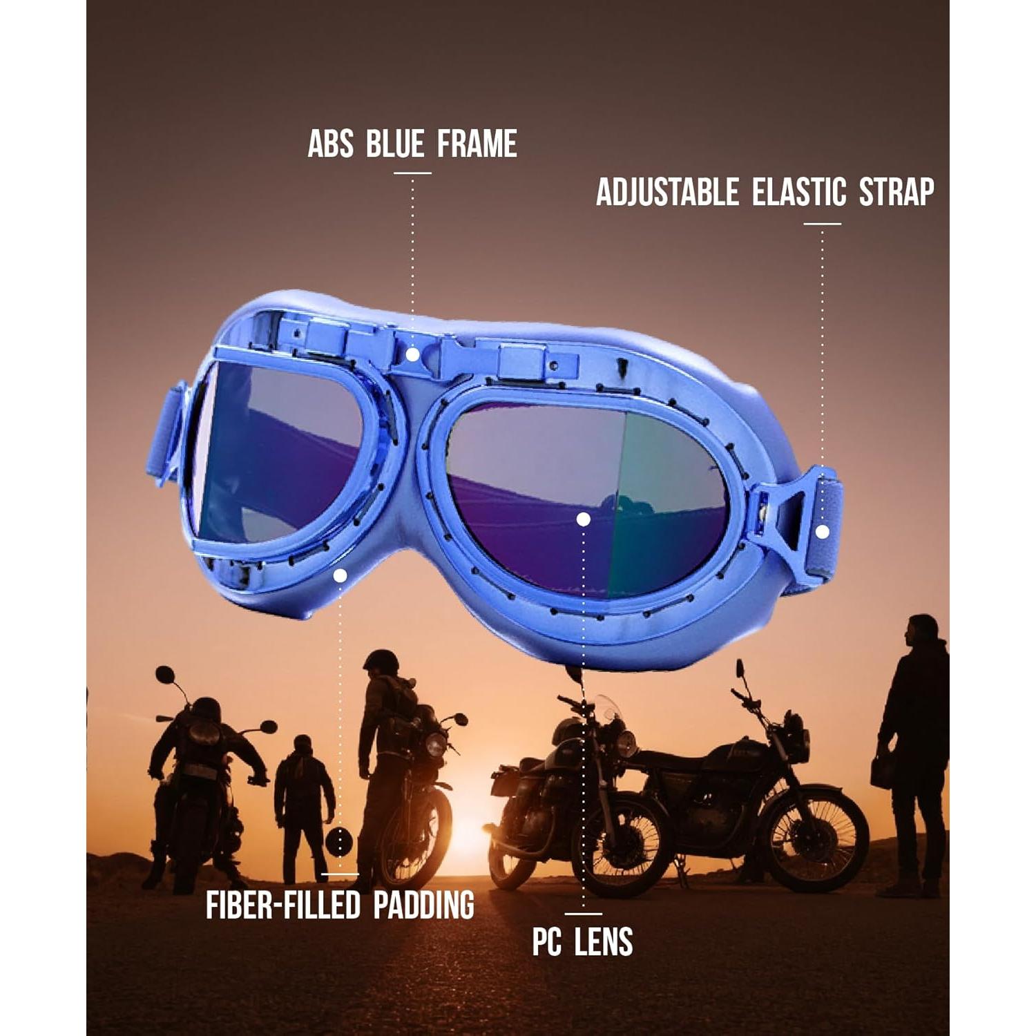 Gafas de Motocicleta CRG Sports T08 Retro UV 100%