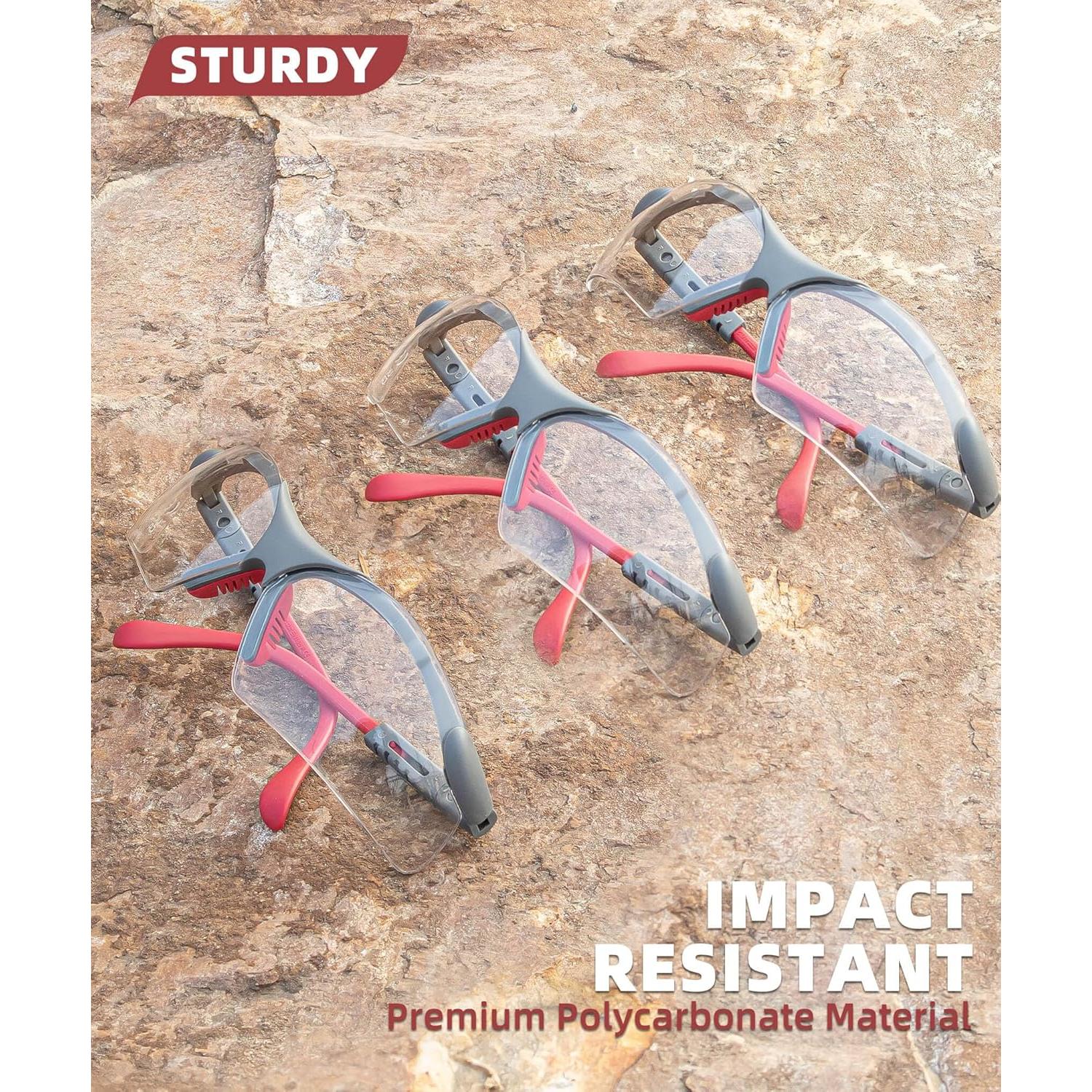 Gafas de Seguridad ANSI Z87 Antiempañante con Almohadilla