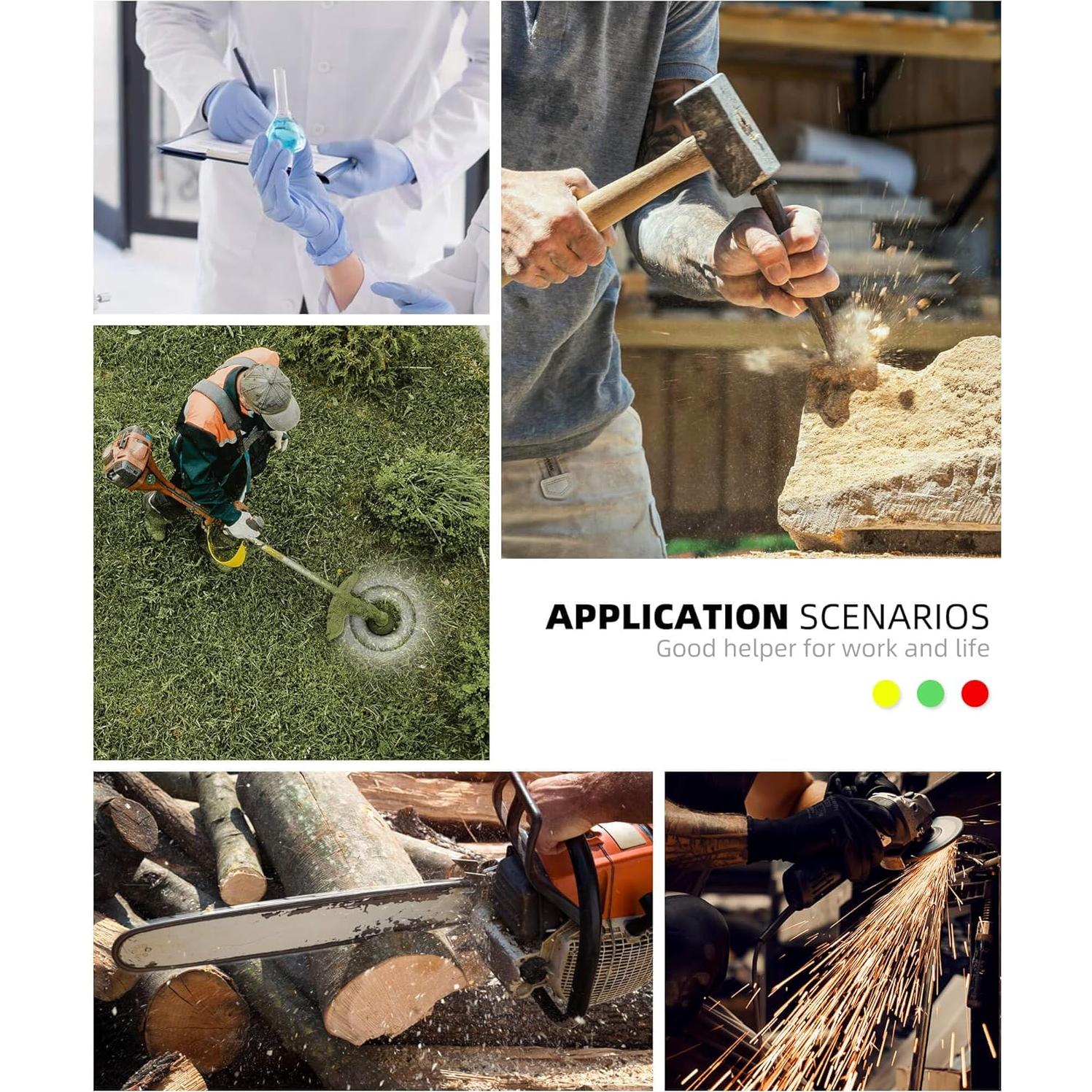 Gafas de Seguridad Ligeras QG01-3P Antiempañante Ajustables