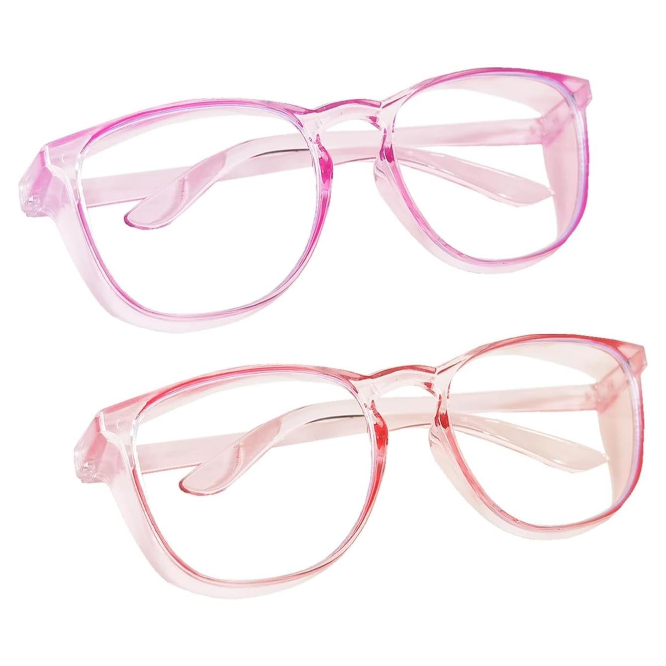Gafas de Seguridad BYEYETEARS Anti Niebla 2 Pack Rosa Púrpura