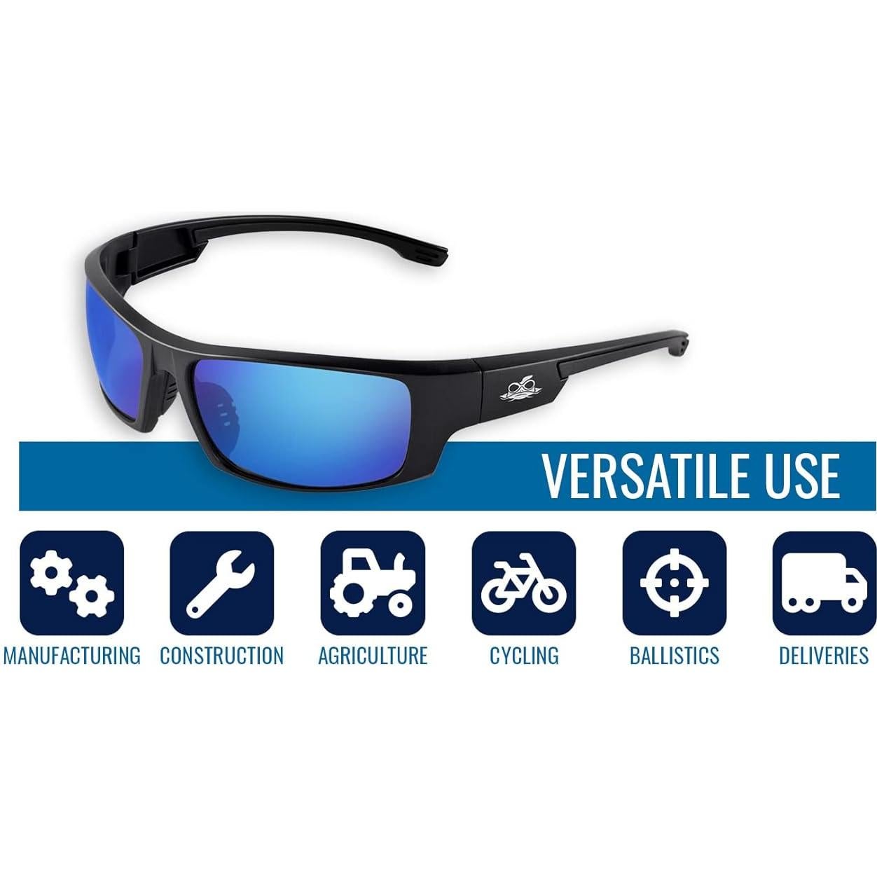 Gafas de seguridad Bullhead BH969 con lentes Revo azules