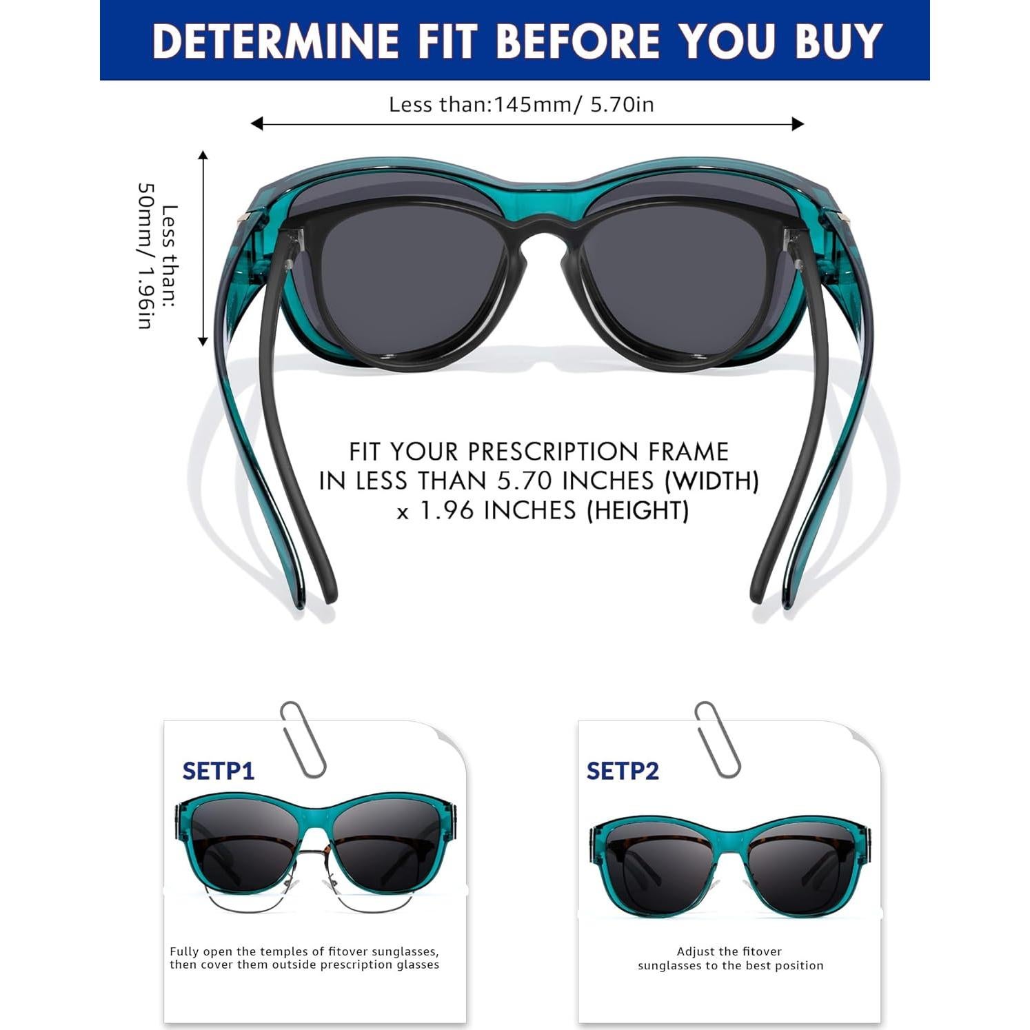 Gafas de sol Xfeel Trendy fit over para mujeres UV