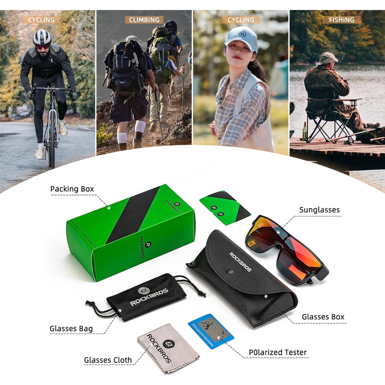 Gafas de Sol ROCKBROS Polarizadas UV400 para Conducir