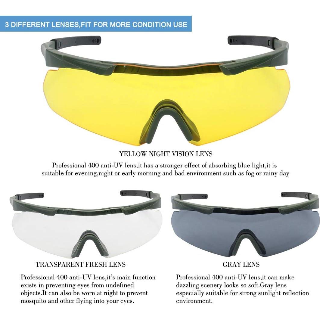 Gafas Tácticas Xaegistac 3 Lentes Intercambiables Unisex