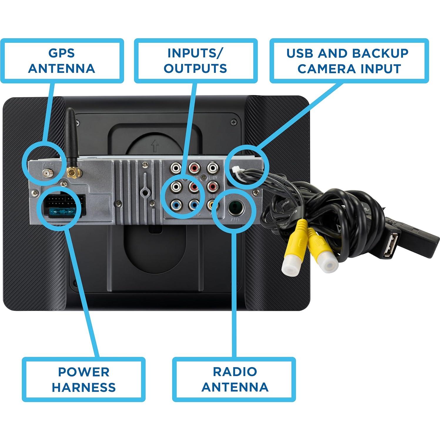 Estéreo de Coche Jensen J1CA10FL 10.1" Pantalla Táctil