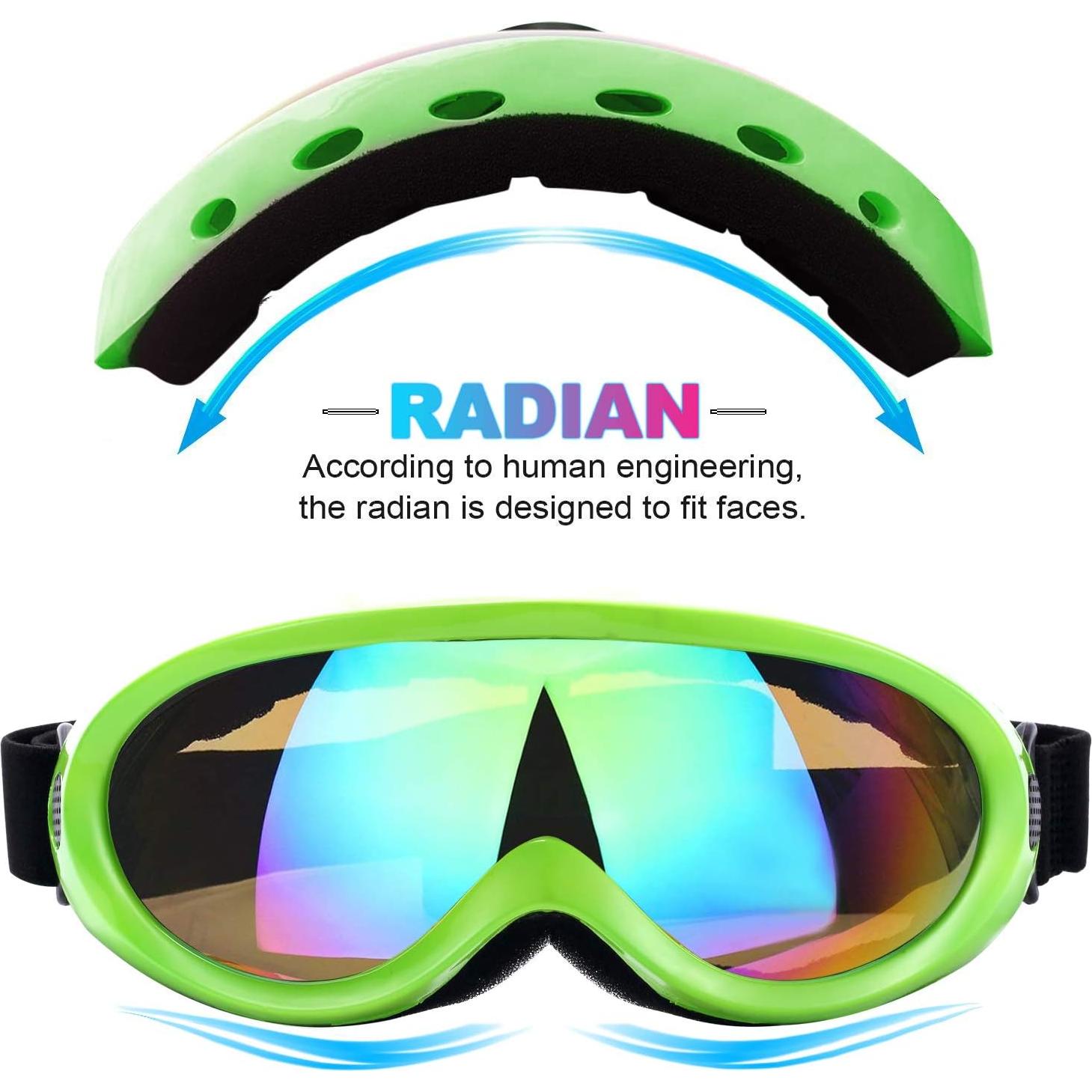 Gafas de esquí Rngeo, paquete de 2, protección UV 400