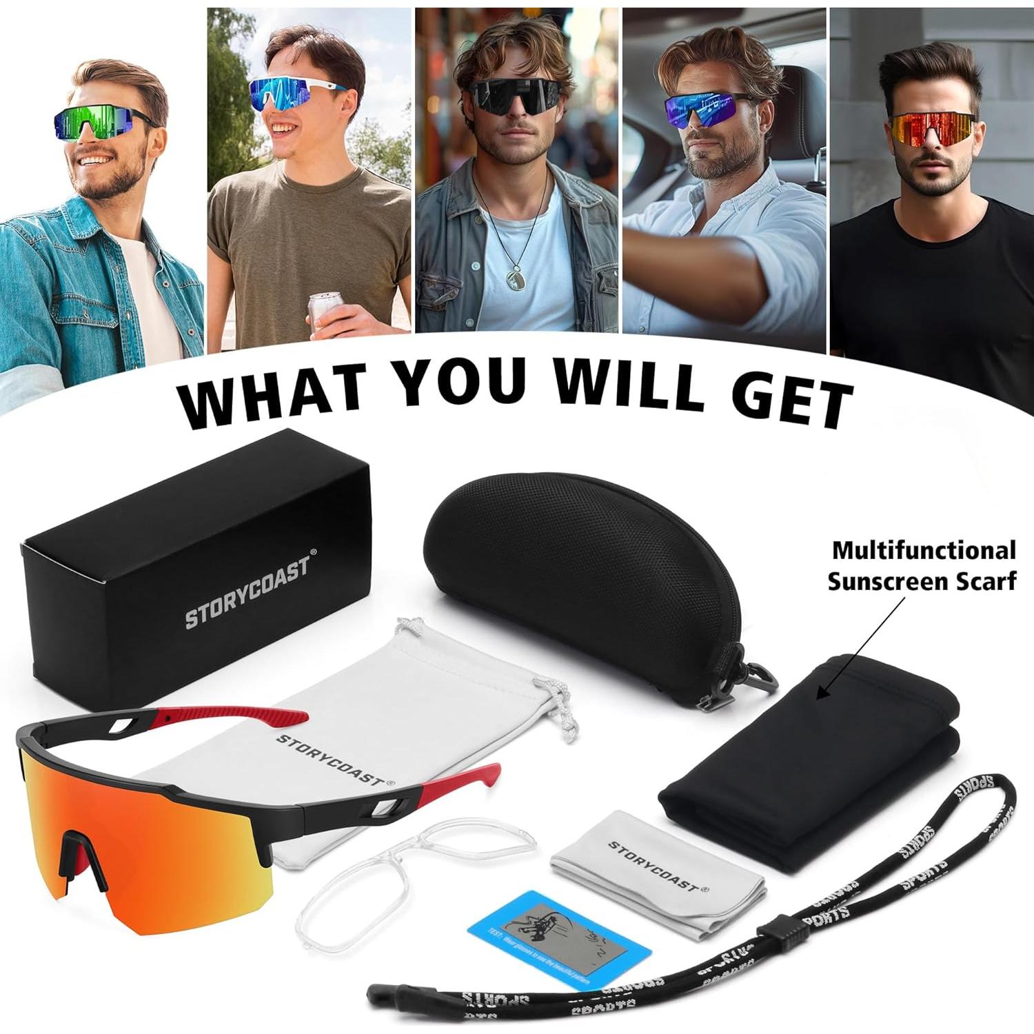 Gafas de sol polarizadas STORYCOAST para deportes al aire libre