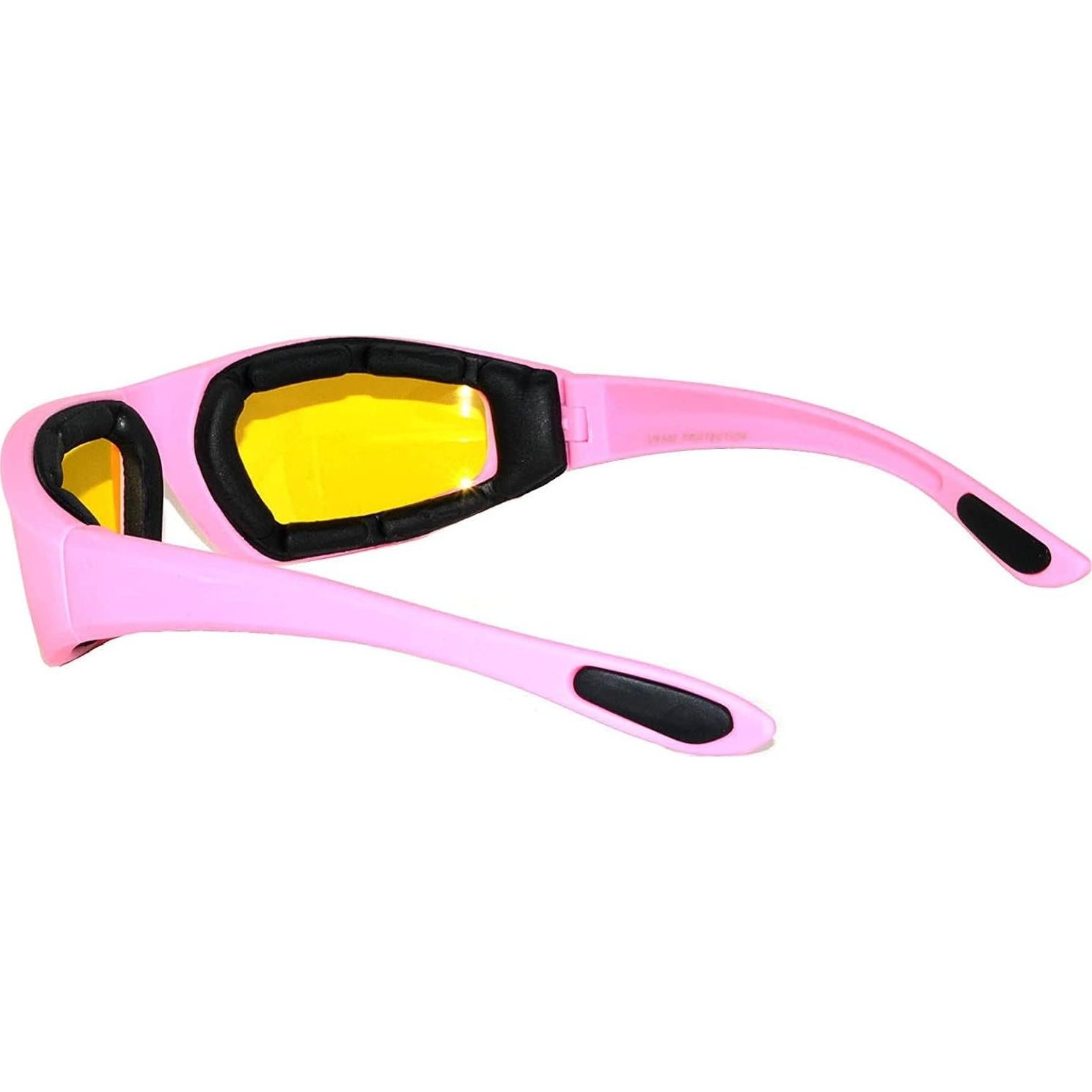 Gafas de Motocicleta Rosa para Mujeres con Protección UV400
