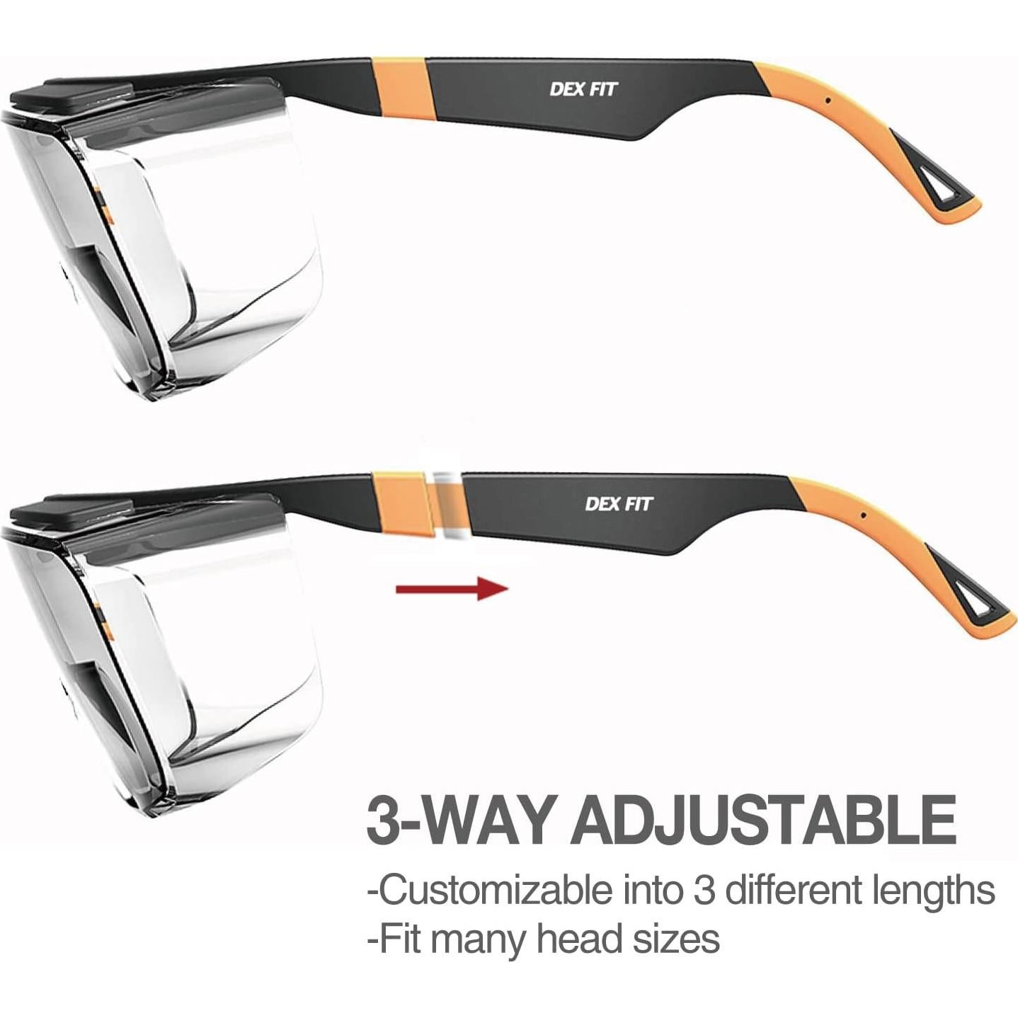 Gafas de Seguridad DEX FIT SG210 OTG UV400 Antiniebla