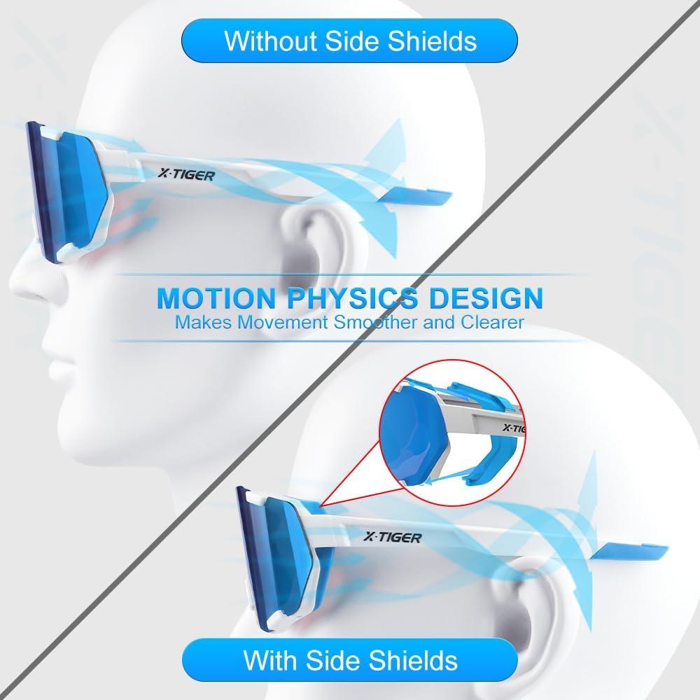 Gafas de Ciclismo X-TIGER 5 Lentes UV400 Polarizadas