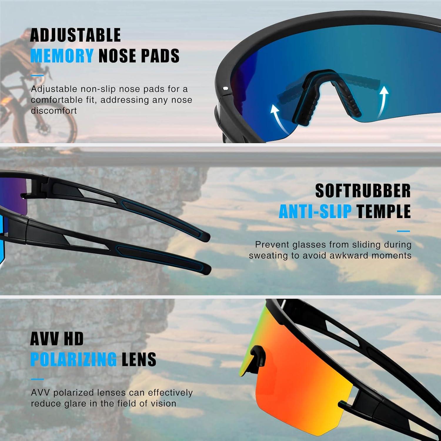 Gafas de sol AVV Baseball - Polarizadas UV400 para deportes