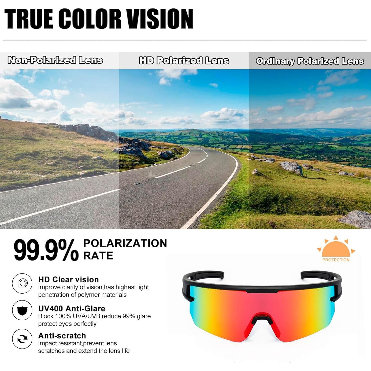 Gafas de sol AVV Baseball - Polarizadas UV400 para deportes