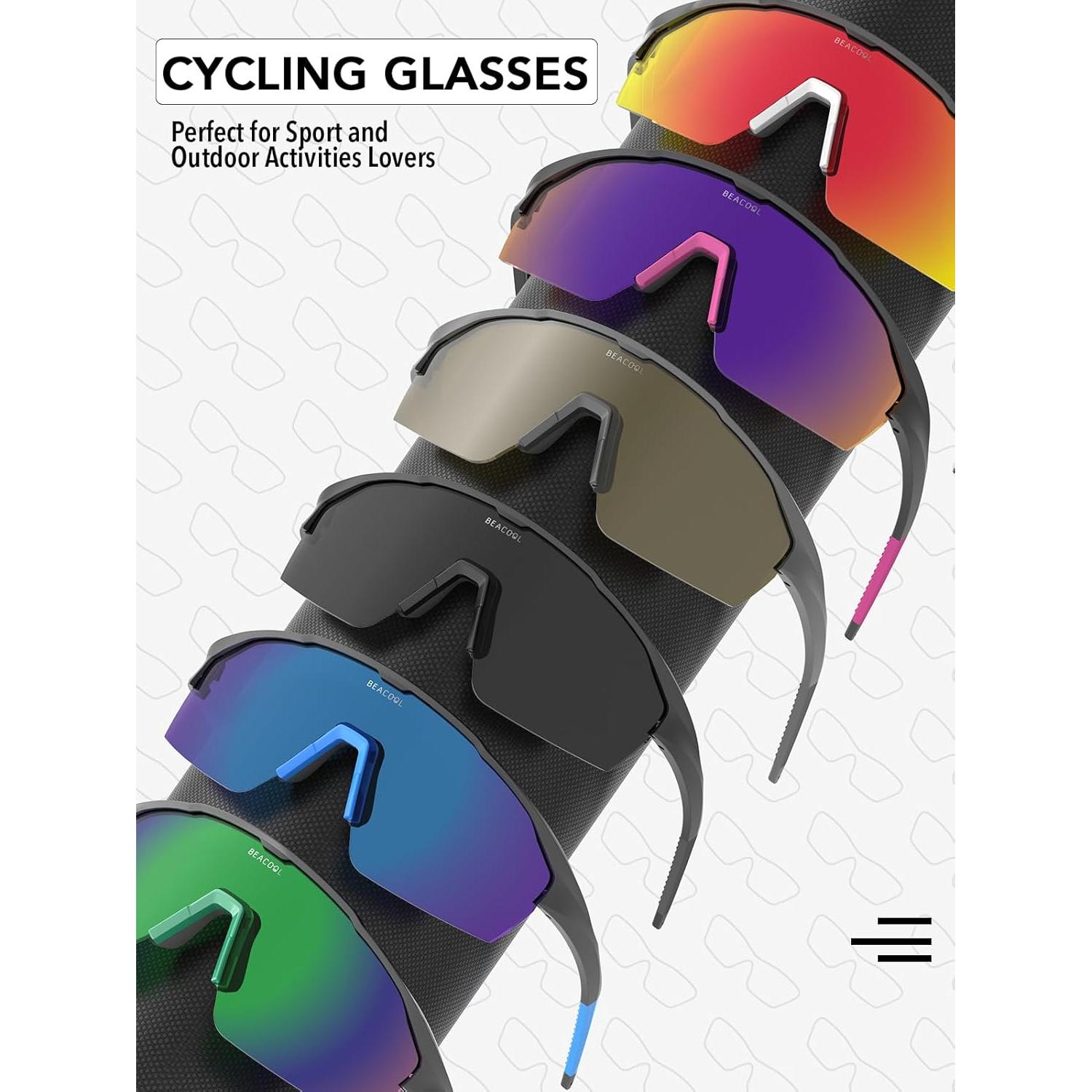 Gafas de Ciclismo BEACOOL Polarizadas UV400 TR90 Unisex