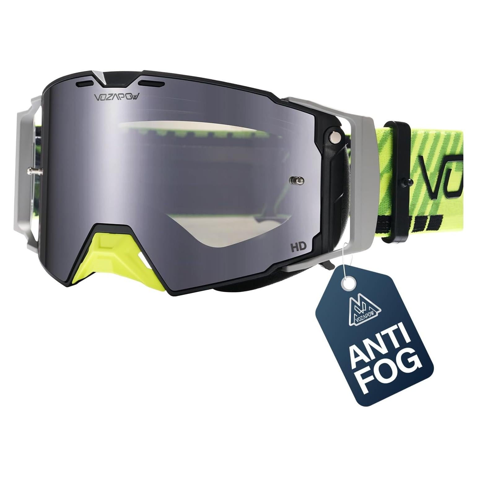 Gafas de Motocross VOZAPOW Lente REVO Antiempañante