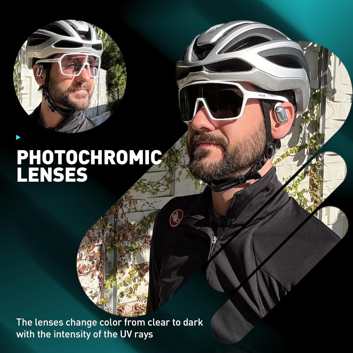 Gafas de Ciclismo SCVCN Fotoquímicas UV400 Ajustables