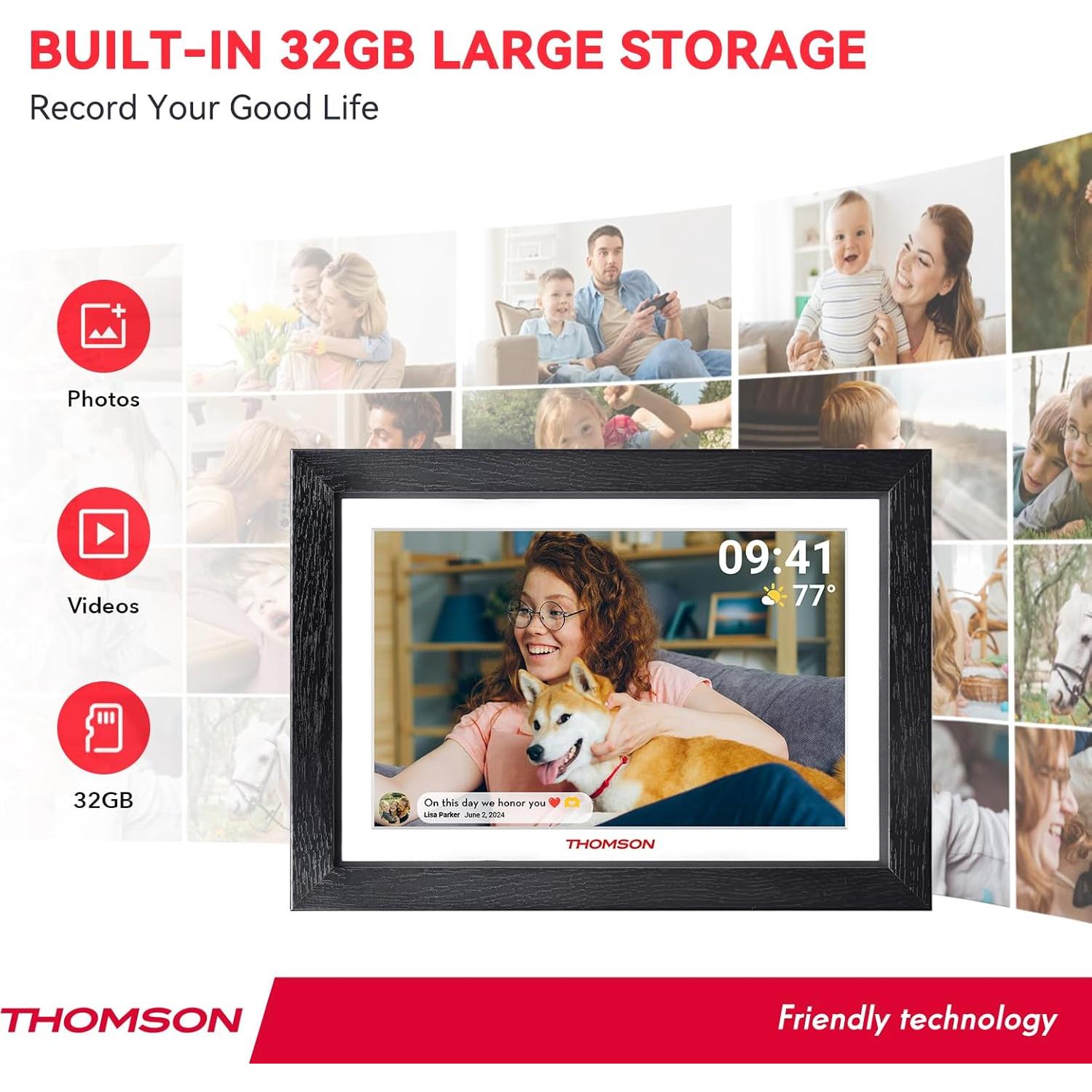 Marco Digital Frameo 10.1" WiFi 32GB Pantalla Táctil HD