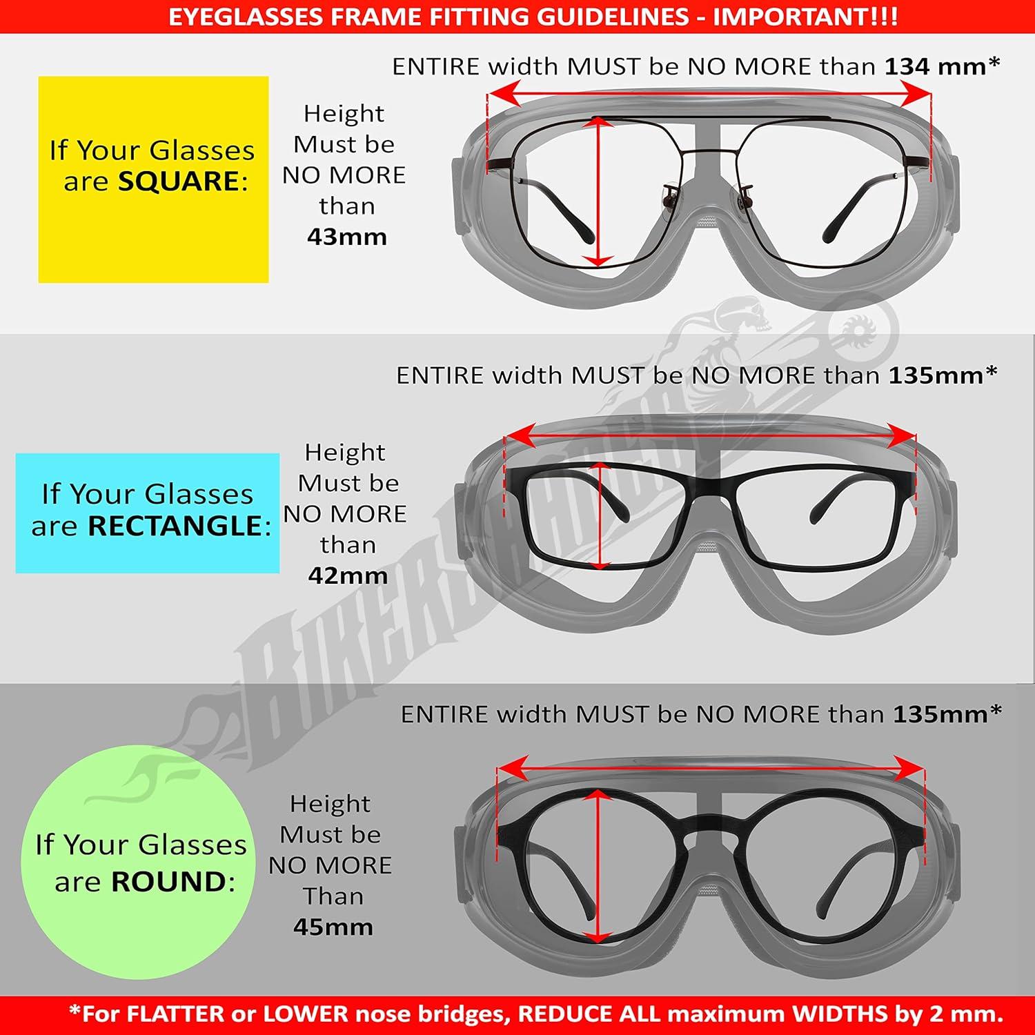 Gafas de Motocicleta Bikershades Thunder Fit Over UV400