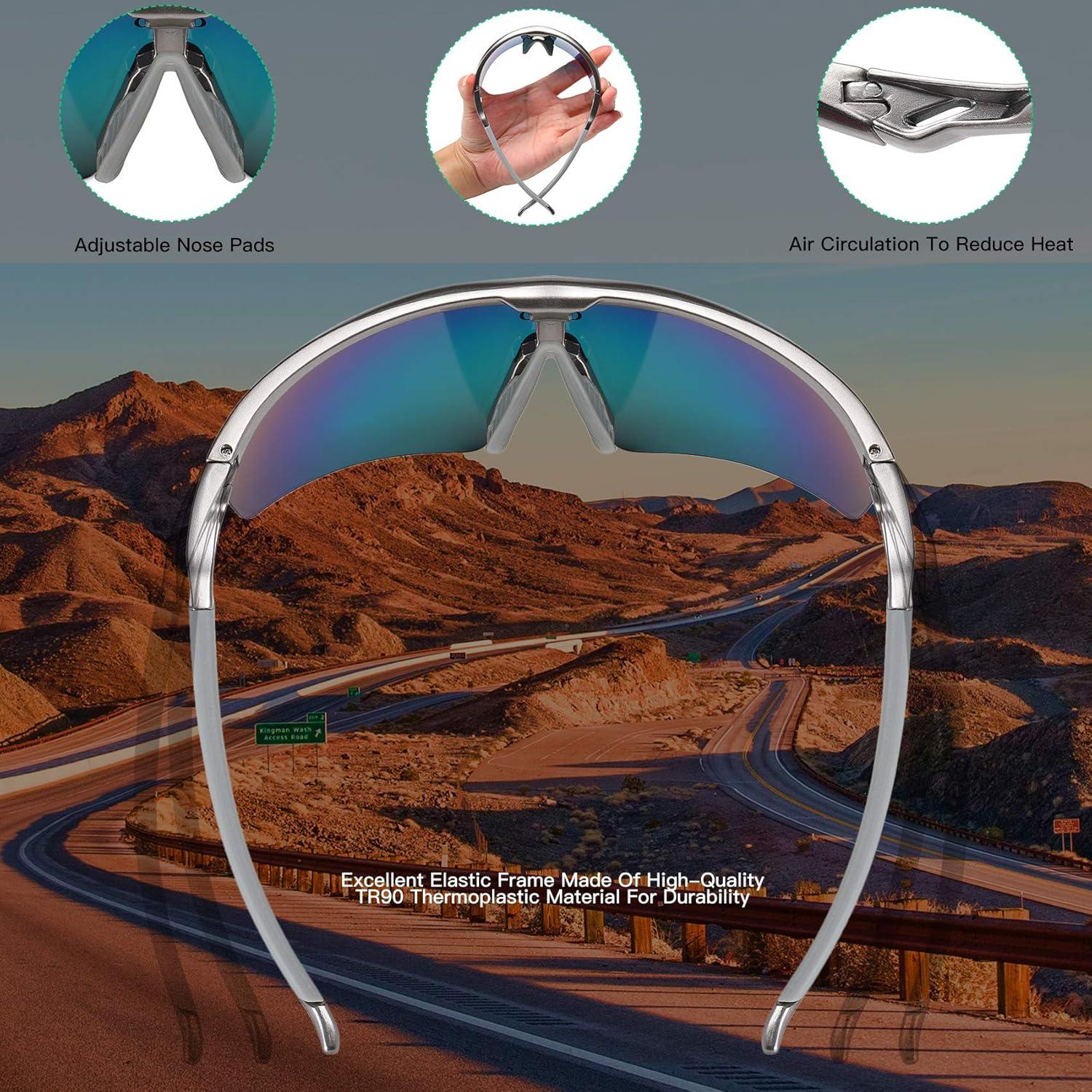 Gafas de sol deportivas DUCO con 5 lentes intercambiables