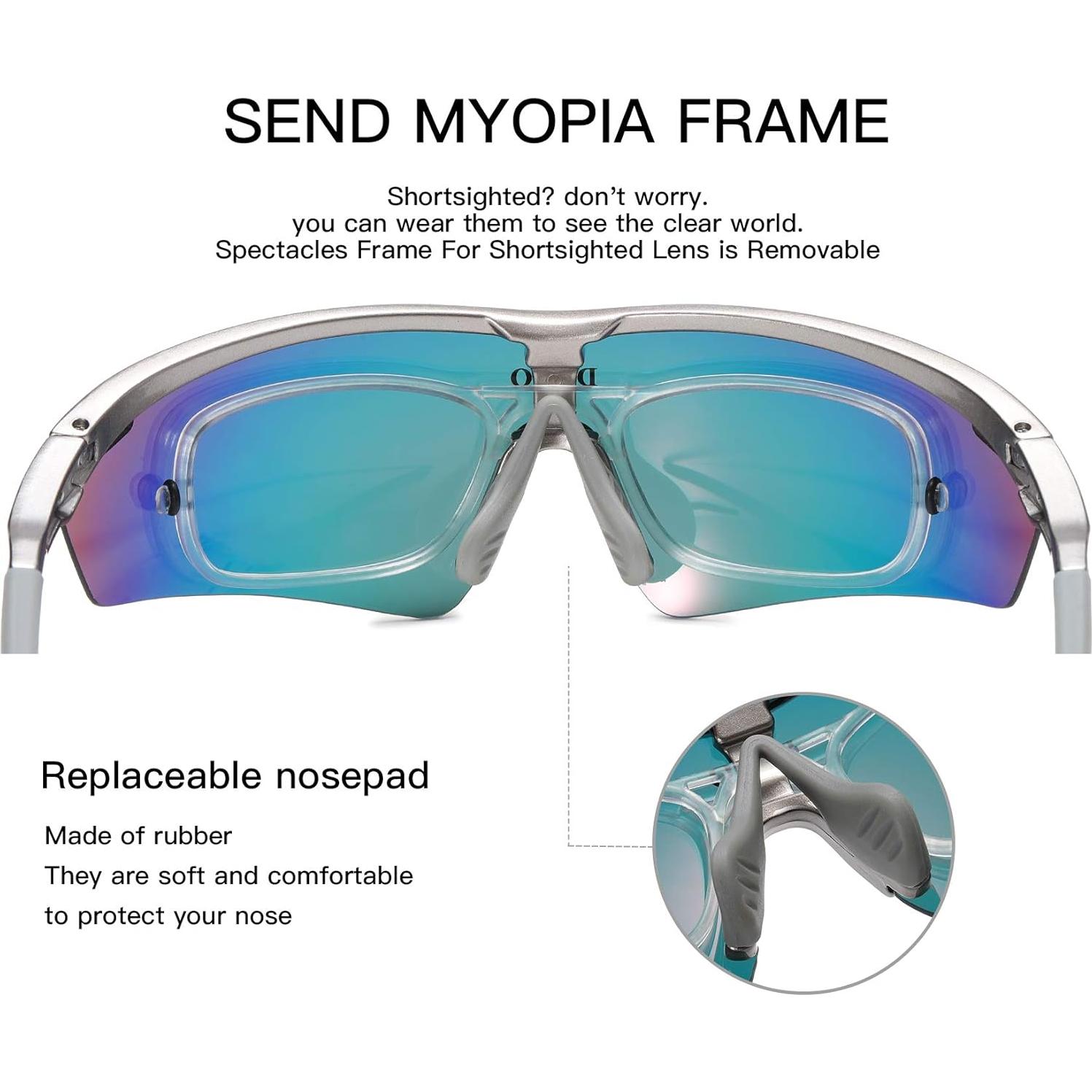 Gafas de sol deportivas DUCO con 5 lentes intercambiables