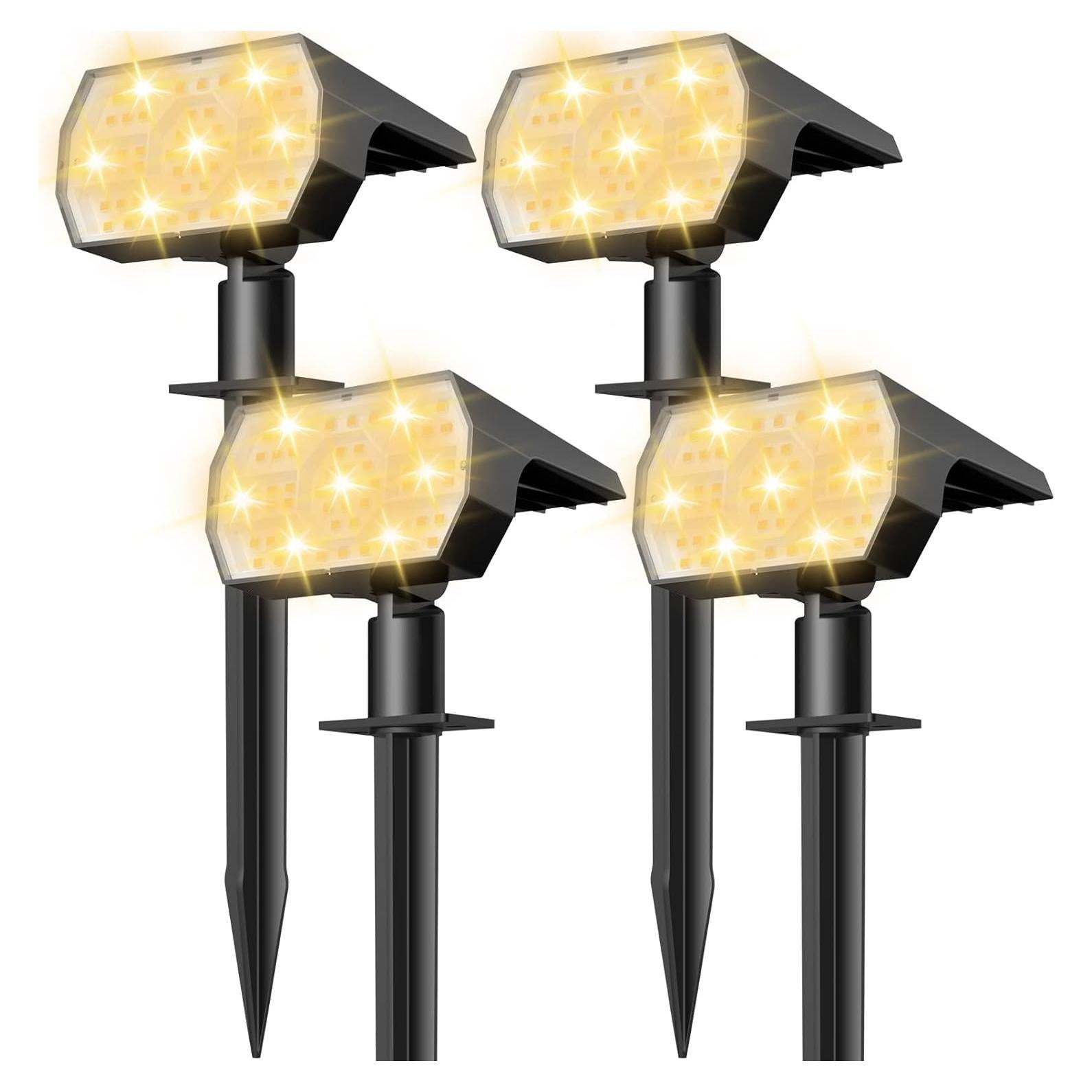 Luces Solares NYMPHY 4 Paquete 56 LEDs IP68 Jardín Exterior