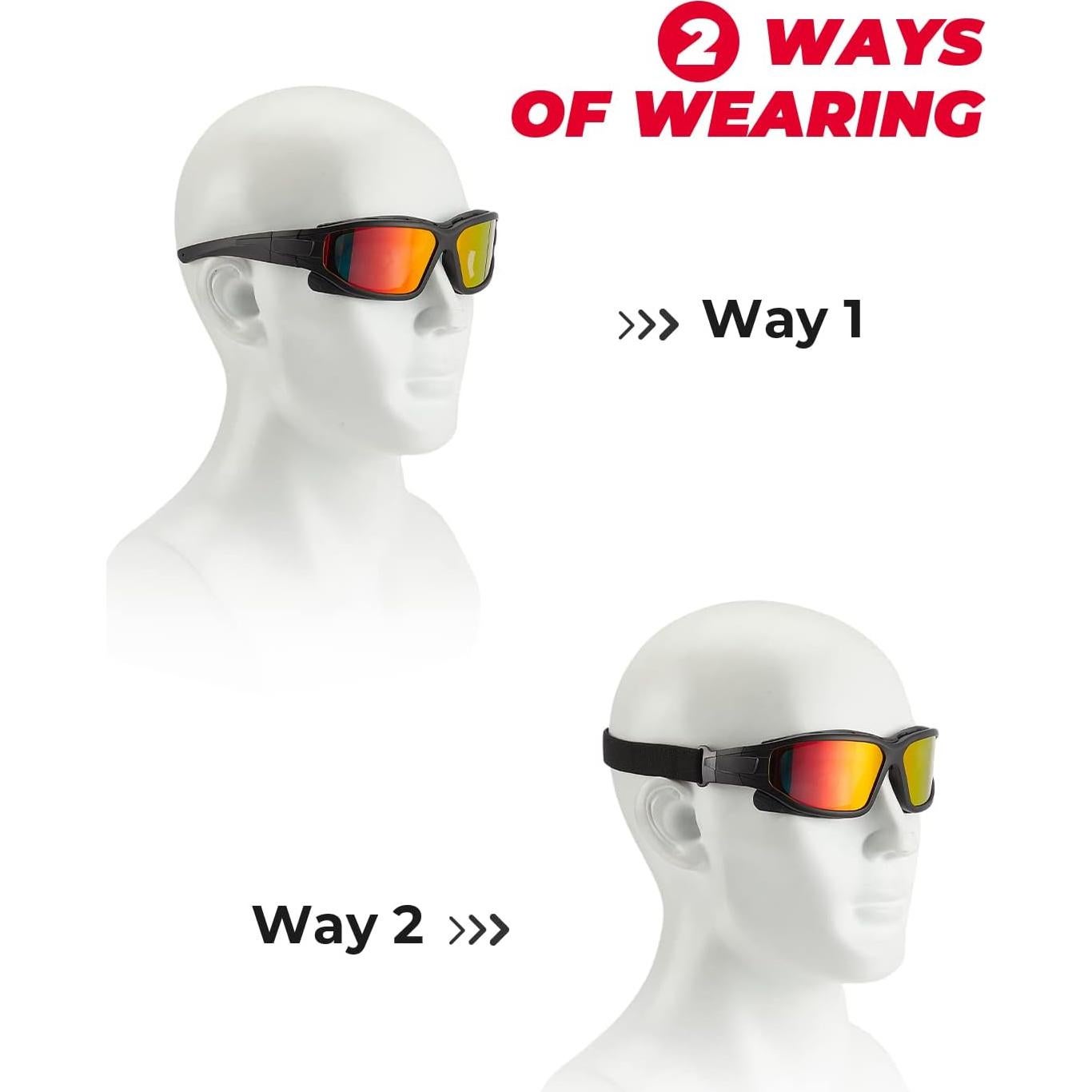 Gafas de Motocicleta KEMIMOTO con Lentes Intercambiables