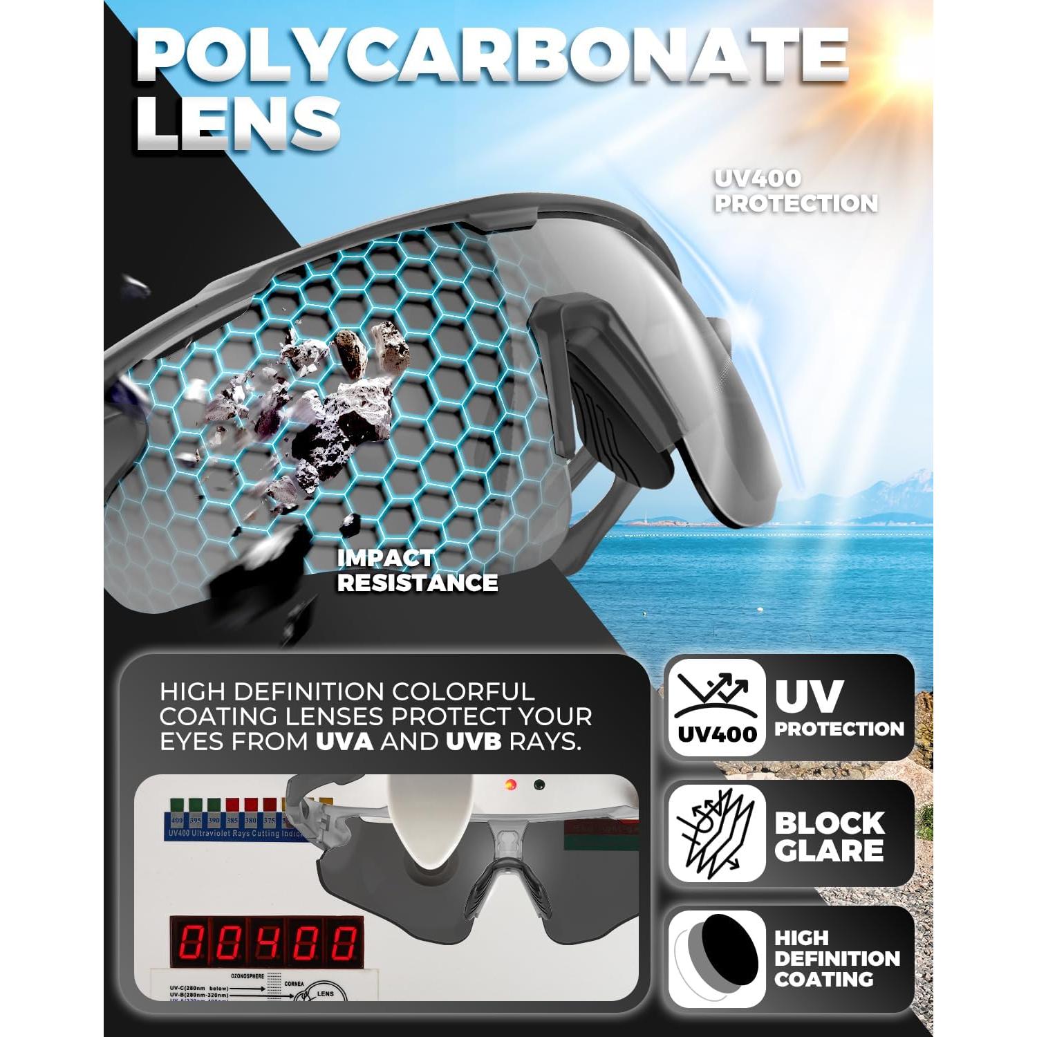 Gafas de Ciclismo VICTGOAL Polarizadas UV400 Unisex TR90