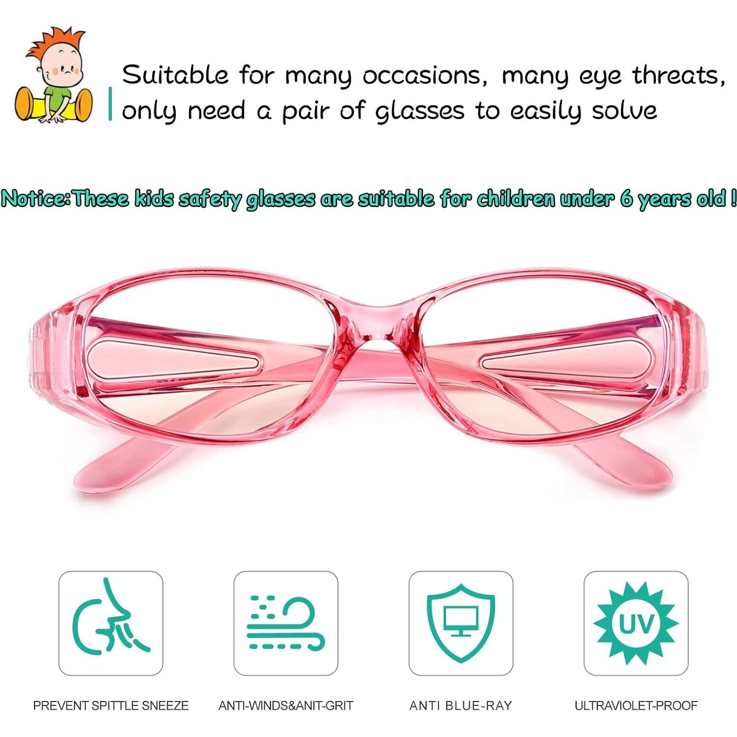 Gafas de Seguridad Dollger Rosa Anti Niebla UV400 Luz Azul