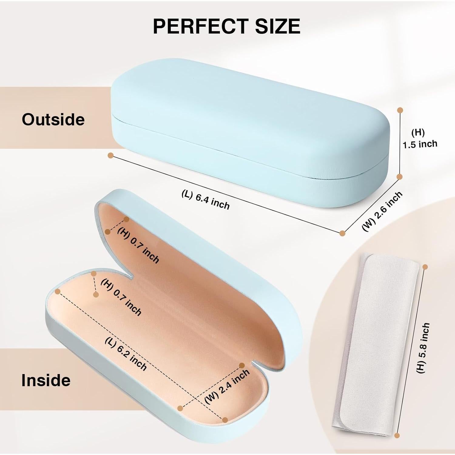 Estuche Duro Marvolia para Gafas de Sol Azul Claro