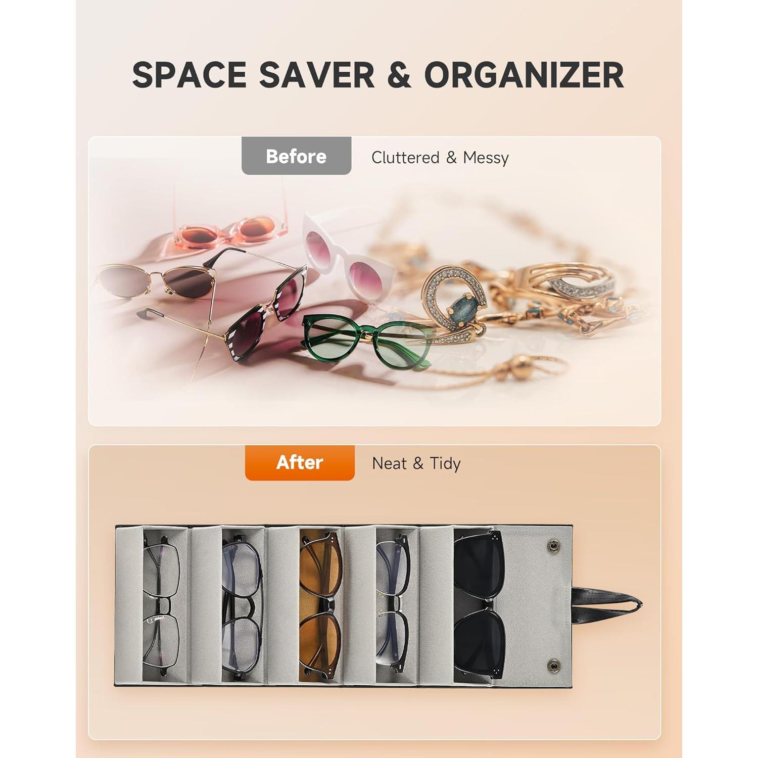 Organizador de Gafas de Sol CO-Z Plegable 5 Compartimentos