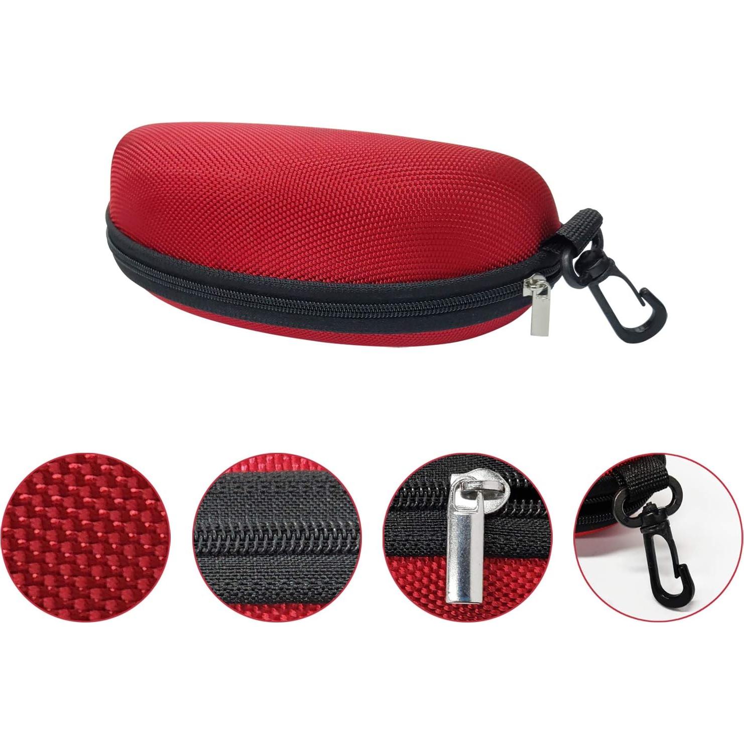 Estuche para Gafas de Sol Unisex con Clip y Cremallera