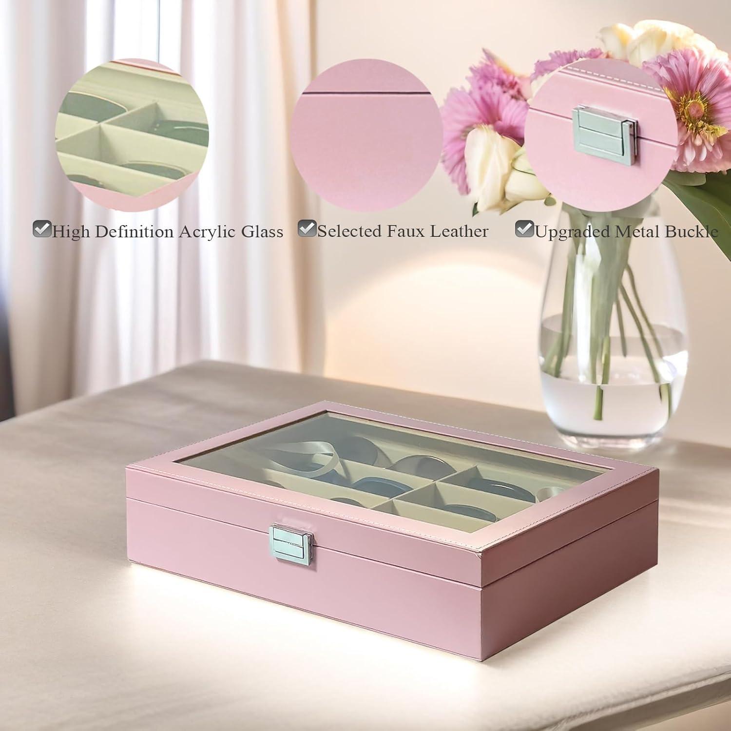 Organizador de Gafas de Sol Union Rosa 8 Ranuras