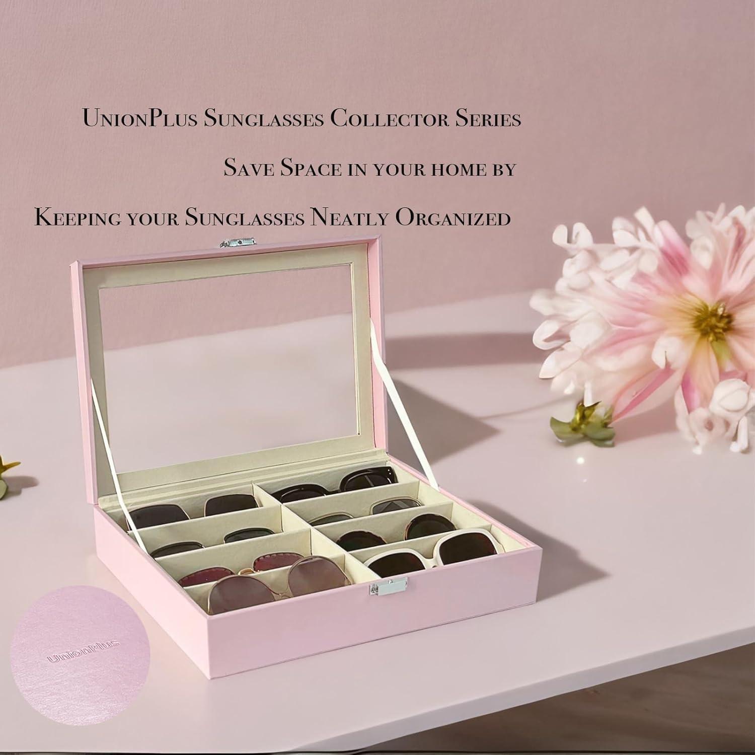 Organizador de Gafas de Sol Union Rosa 8 Ranuras