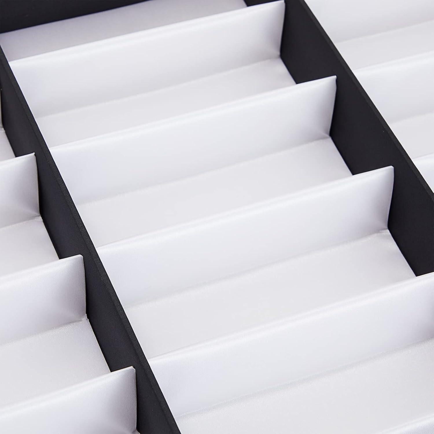 Organizador de Gafas Juvale 18 Compartimentos Negro 47x37.8cm