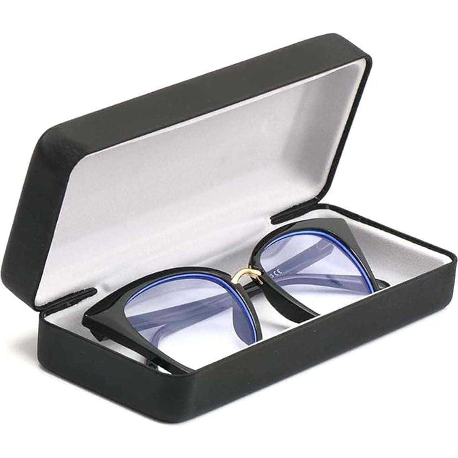 Funda Dura Alladaga para Gafas Unisex Negra 16x6.7cm