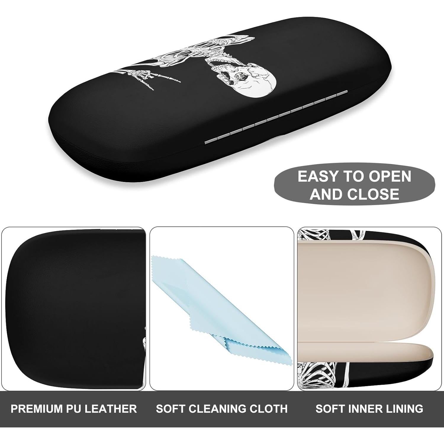 Estuche Duro para Gafas ZAXMEY con Paño de Limpieza