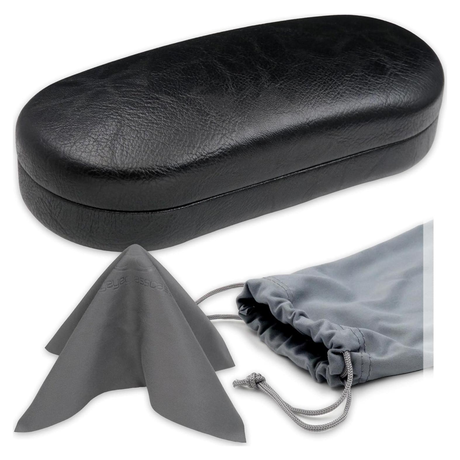 Estuche Duro para Gafas MiEstucheDeGafas - Negro con Bolsa