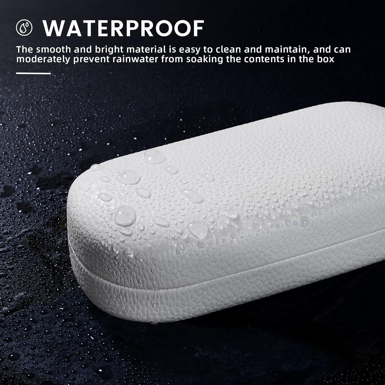 Molshine Funda Dura de Cuero para Gafas Unisex 15.6x7cm