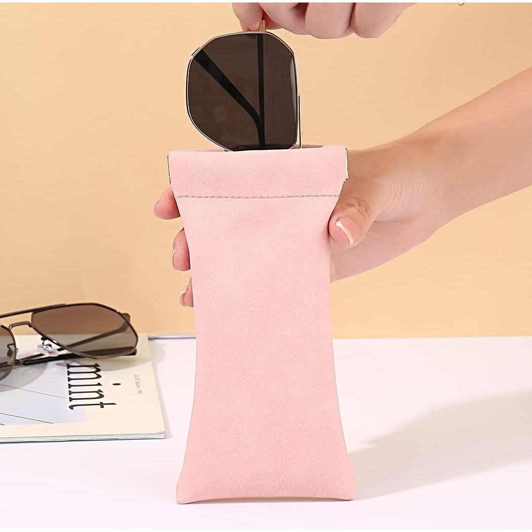 Estuche para Gafas iGeyzoe 4 Pack PU Portátil Unisex